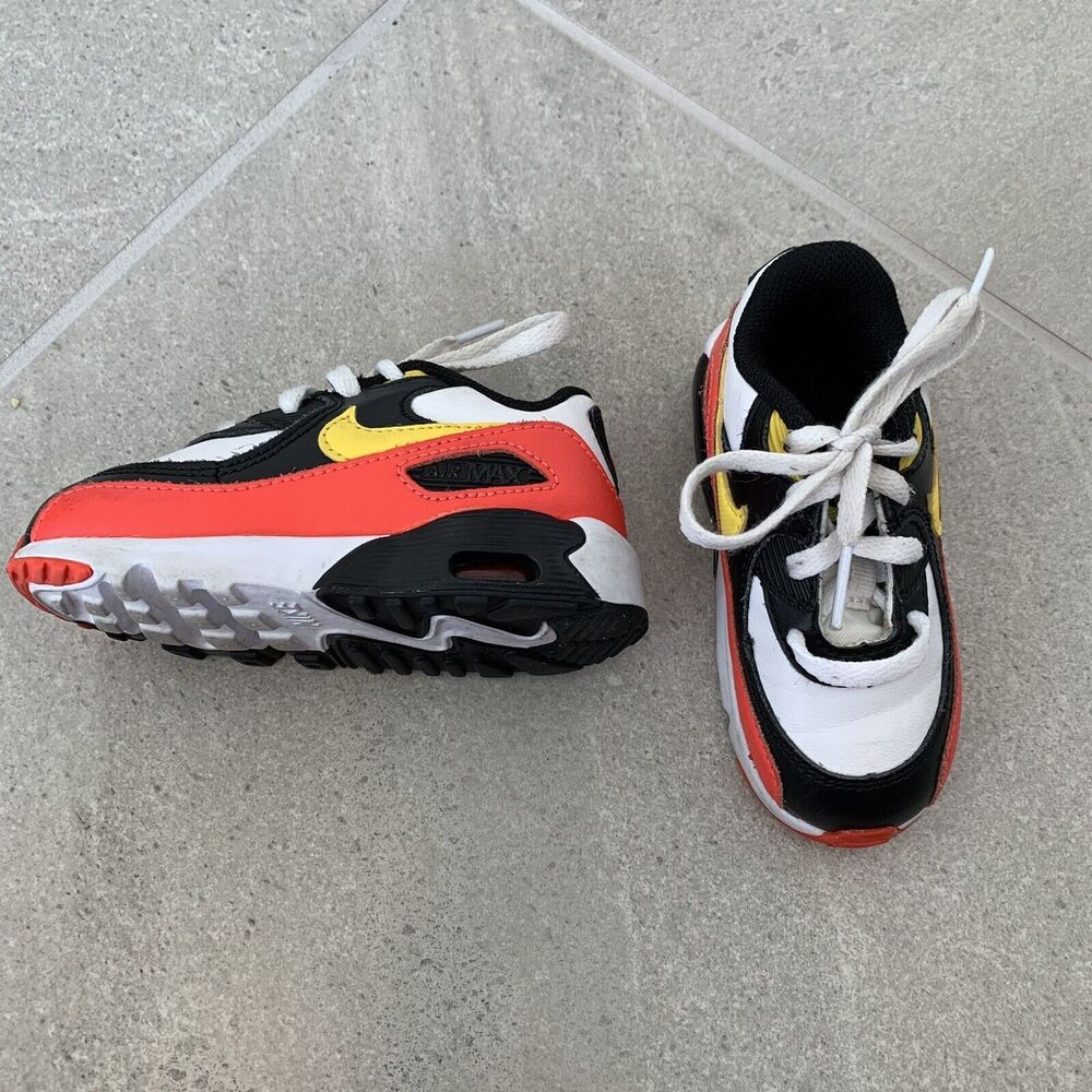Nike Air Max 90 2019 Shoes Sneakers 833416-120 Multi Color Little Kid Size 7C
